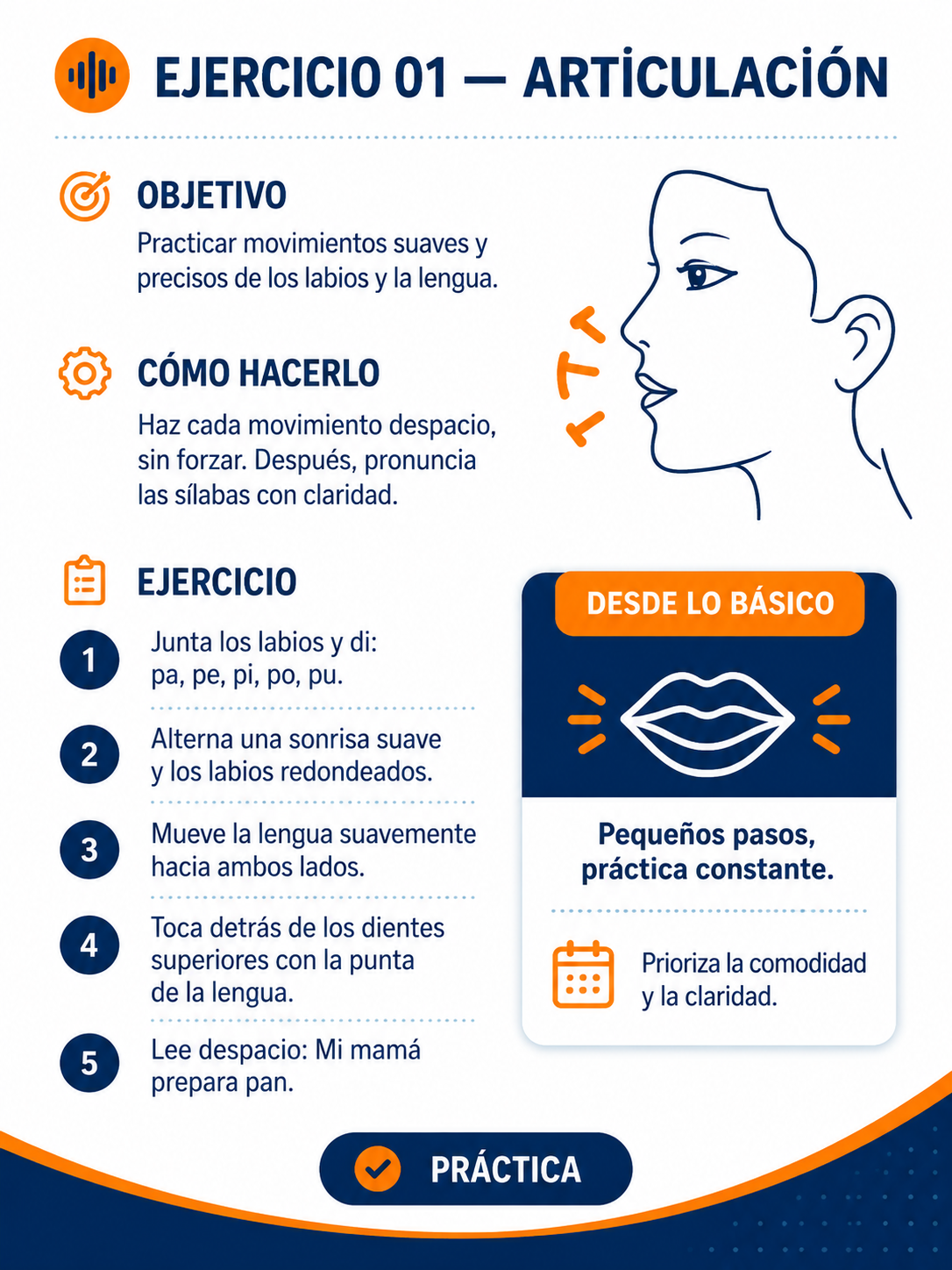 Ejercicio de articulación